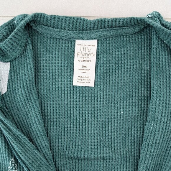 (4/$20) Carter's -  Christmas Organic Cotton Sleeper Pyjamas - Picture 6 of 6